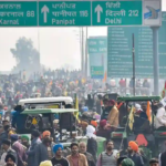 Bharat Bandh LIVE Updates: Security work force stand monitor at the Punjab-Haryana Shambhu line as a Farmer remains in forefront during Farmers' 'Delhi Chalo' fight, close to Patiala region, Friday, Feb. 16, 2024.