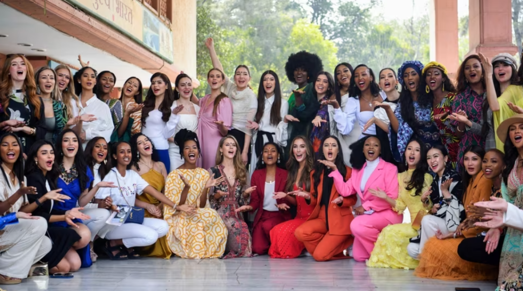 "Miss World Contestants Wow in Delhi: Exclusive Photos Released!"